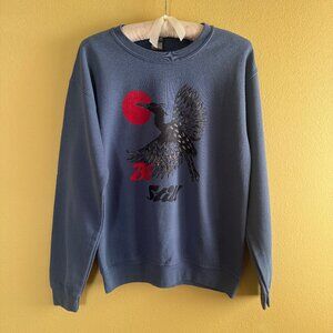 gc2b "Heron - Be Still" Sweatshirt - Indigo Blue (Unisex Small)